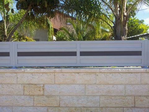 גדרות - שילובי צבעים - גדר שילובי צבעים